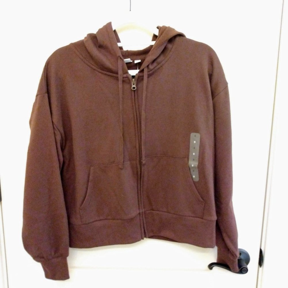 NWT - Gap Brown Zip up Hoodie - Small